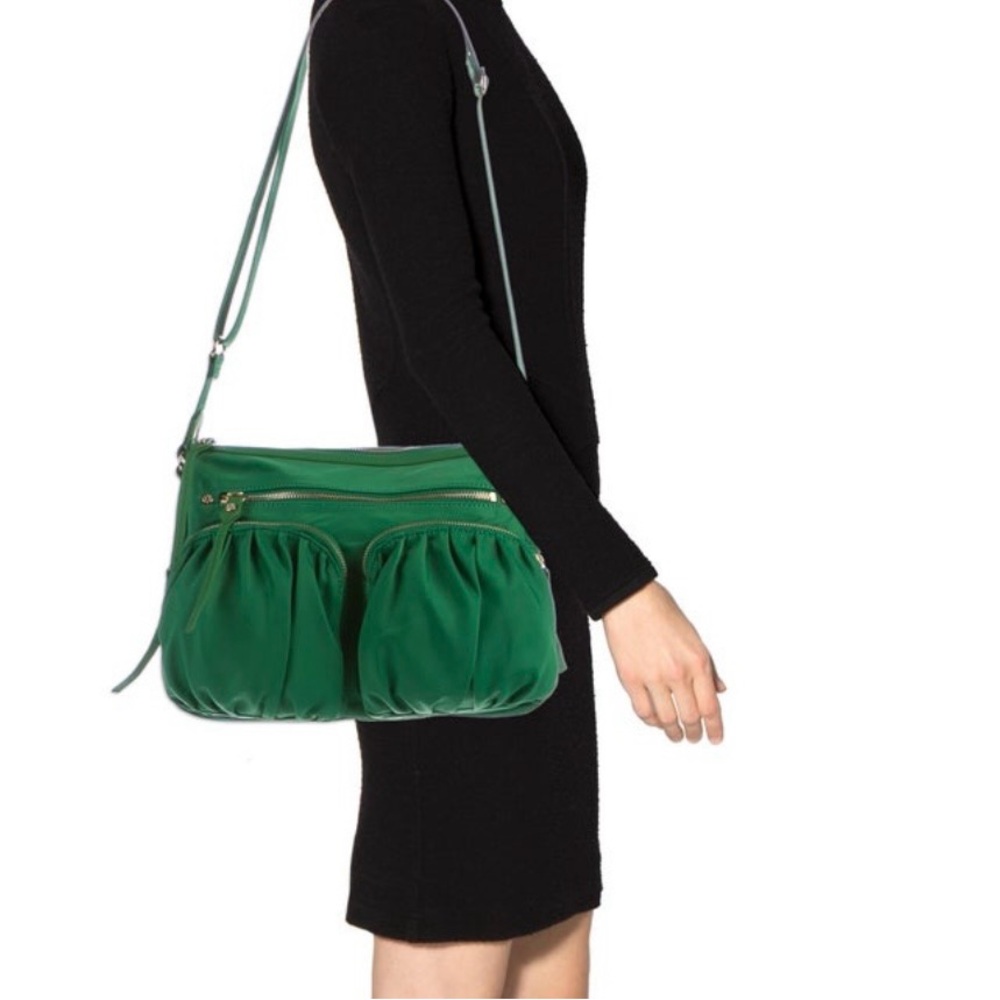 MZ Wallace Emerald Green Shoulder Bag, Large Hayley Bag.   Crossbody or shoulder - Picture 9 of 10